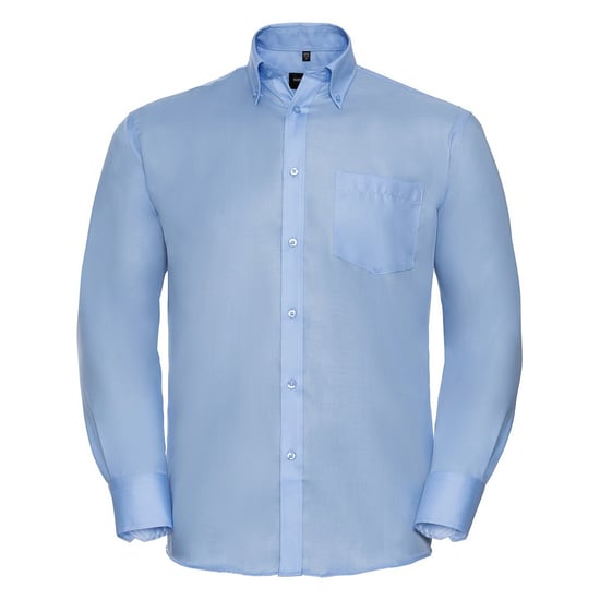 Russell Collection Mens Ultimate Non-Iron Long-Sleeved Formal Shirt (Bright Sky) - Image 1