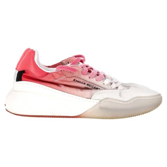 Stella Mccartney Loop Ombre Sneakers in Pink and White Polyester - Image 1