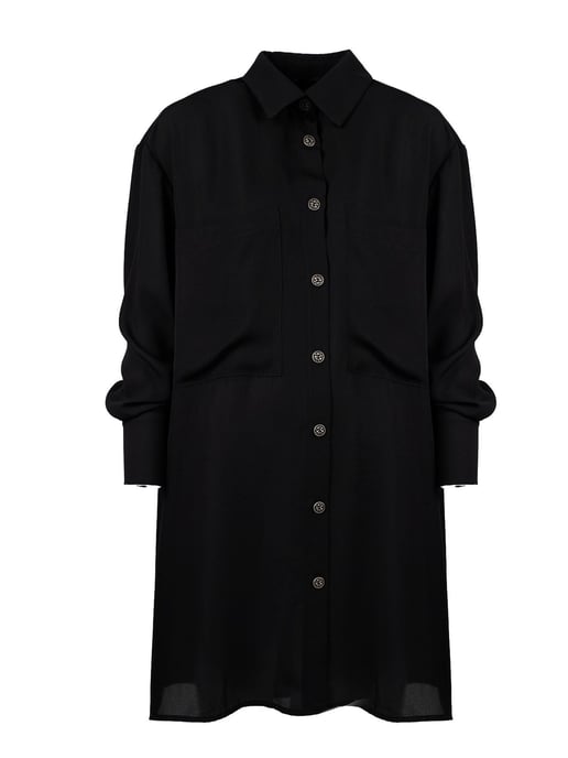 La Haine Inside Us Camisa Melman Mujer Negro - Image 1