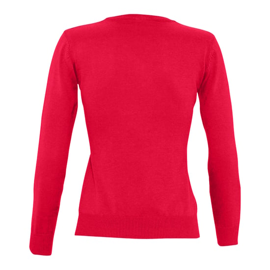 SOLS Womens/Ladies Galaxy V Neck Sweatshirt (Red) - Image 2