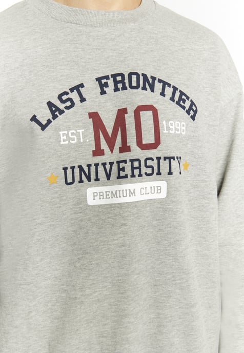 Mo Sweatshirt Men Grey melange - Image 5