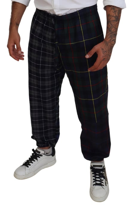 Pantalones Jogger de Lana A cuadros - Image 4