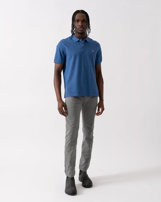 GANT Mens Regular Fit Short Sleeve Shield Logo Pique Polo - Image 3
