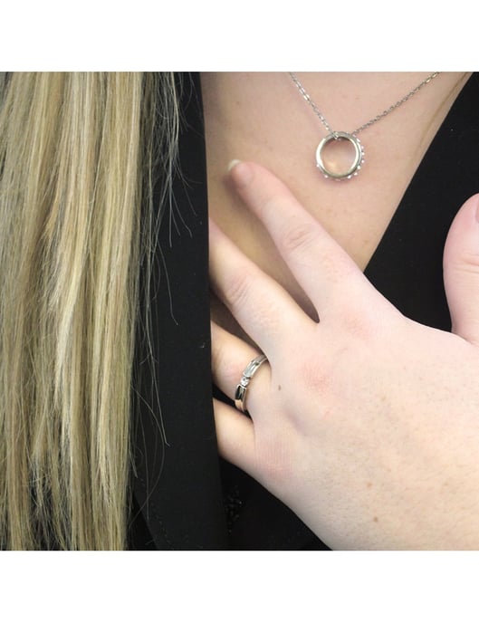 Anillo Simplicity - Plata y Cristal - Image 2