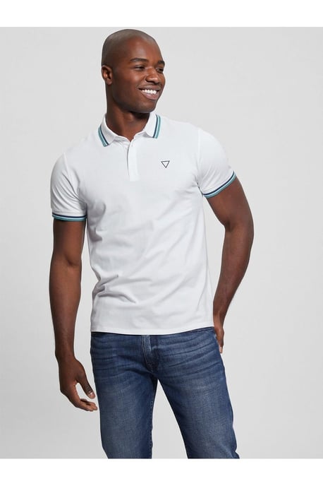 Polo Piqué Deportivo Blanco - Image 3