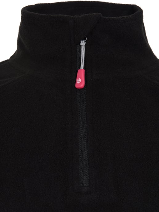 Warm Girls Zip Micro Fleece Black