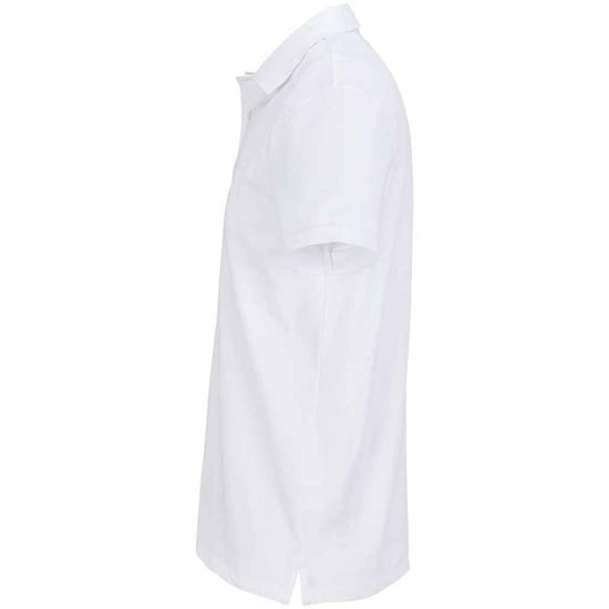 SOLS Unisex Adult Pacific Pique Twin Needle Stitch Polo Shirt (White) - Image 3