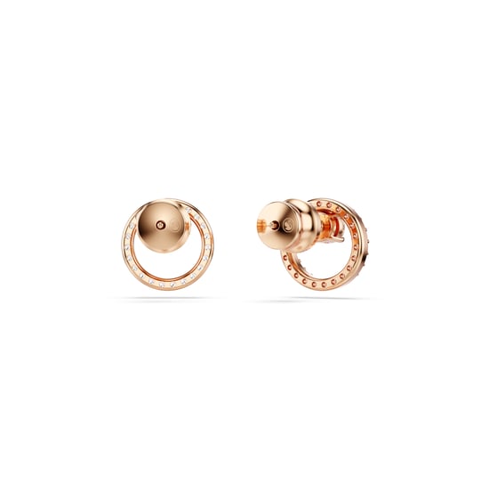 Swarovski 'Dextera' Women's Gold Plated Metal Stud Earrings - Rose 5692263 - Image 4