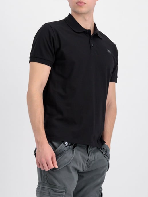 Alpha Industries Men's X-fit Polo in Black - Image 1
