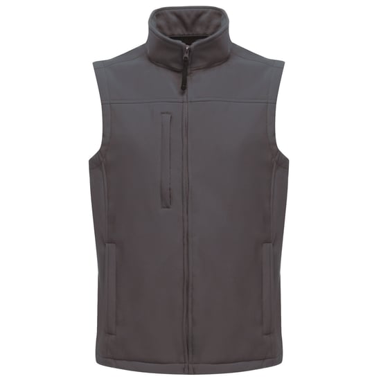 Regatta Mens Flux Softshell Bodywarmer / Sleeveless Jacket (Water Repellent & Wind Resistant) (Seal Grey/Seal Grey)