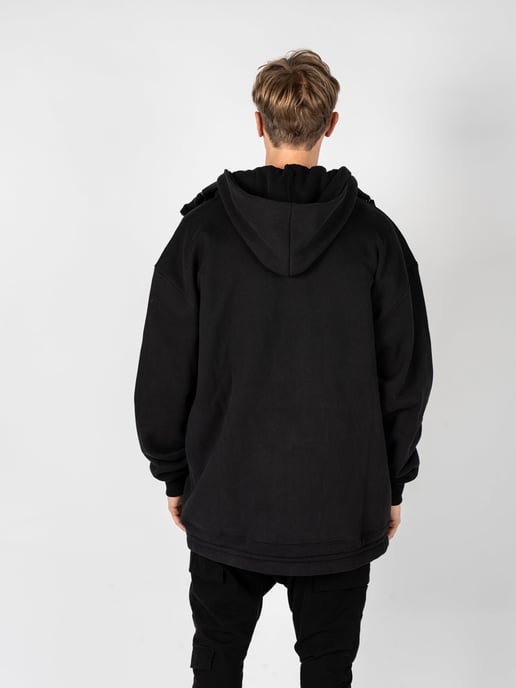 Sudadera La Haine Inside Us LM012 Hombre Negro - Image 3