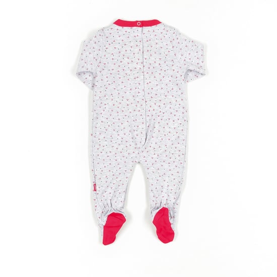 Long-sleeved and round-neck romper 18260361 baby
