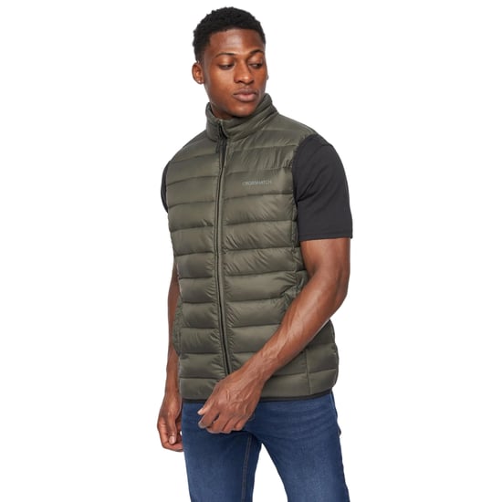 Crosshatch Mens Gattering Gilet (Olive) - Image 1