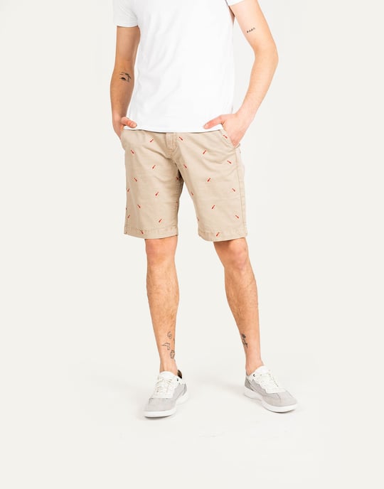 Pepe Jeans Pantalón Corto Miles Short Icon Hombre Beige - Image 1