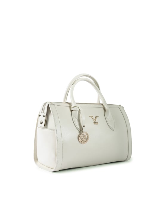 V Italia Bolsa de Mano para Mujer V014 SAFFIANO-G CREMA - Image 2