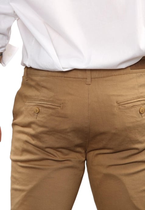 MYT Pantalones chinos ajustados para hombre en color tostado - Image 6