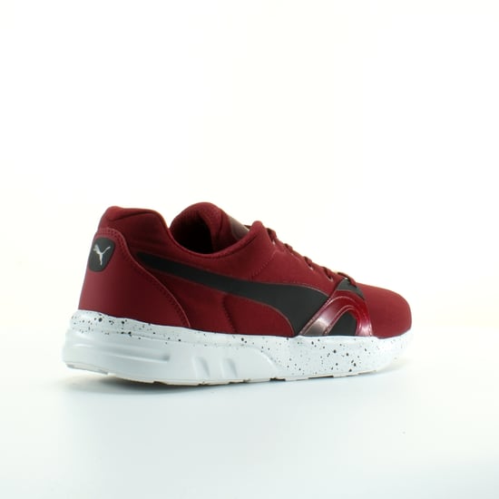 Puma Trinomic XT Speckle Red Textile Mens Lace Up Trainers 359872 01