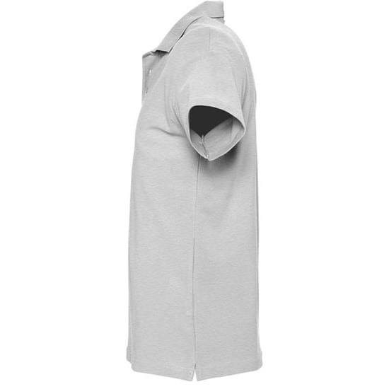 SOLS Mens Spring II Short Sleeve Heavyweight Polo Shirt (Ash) - Image 3