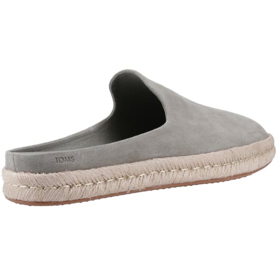 TOMS Santiago Mule Leather Men's Vetiver Grey Slippers - Image 2