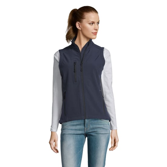 SOLS Womens/Ladies Rallye Softshell Sleeveless Gilet (French Navy) - Image 1