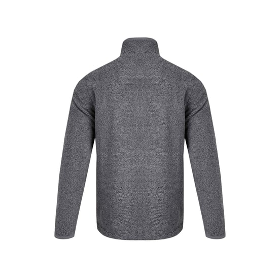 Weird Fish Mens Errill Textured Eco Friendly Quarter Zip Fleece Top (Frost Grey) - Image 2