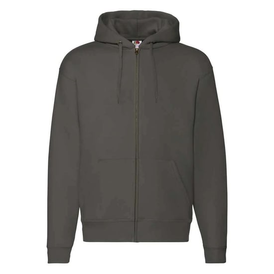 Fruit of the Loom Unisex Adult Premium Full Zip Hoodie (Charcoal) - Image 1