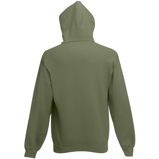 Fruit Of The Loom Mens Hooded Sweatshirt / Hoodie (Classic Olive) - Image 2