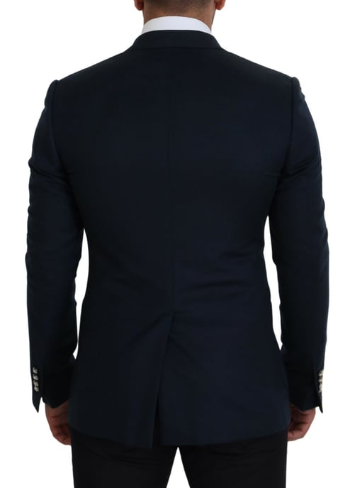 Abrigo Blazer Formal Doble Botonadura para Hombre Dolce & Gabbana Azul - Image 3