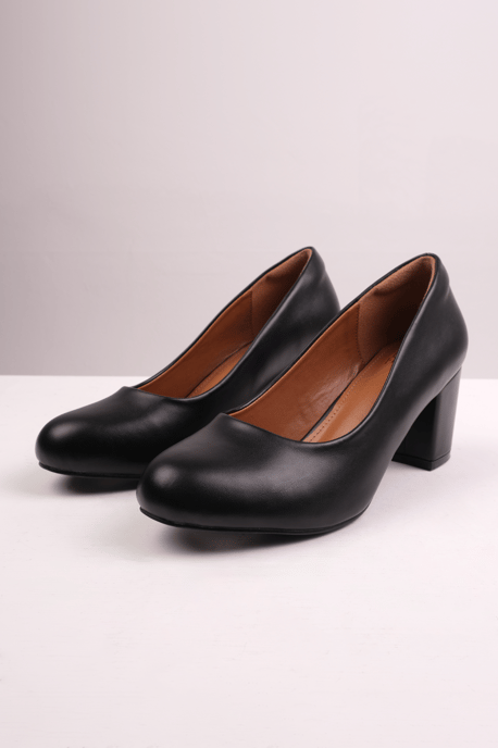Where's That From Womens 'Melrose' Mid Block Heel Court Shoes