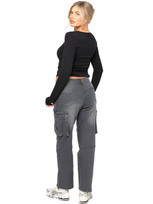 Enzo | Vaqueros cargo de pierna recta para mujer - Image 6