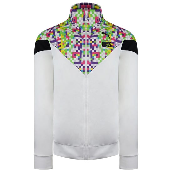 Chaqueta de pista blanca Puma x MTV MCS para hombres - Image 1
