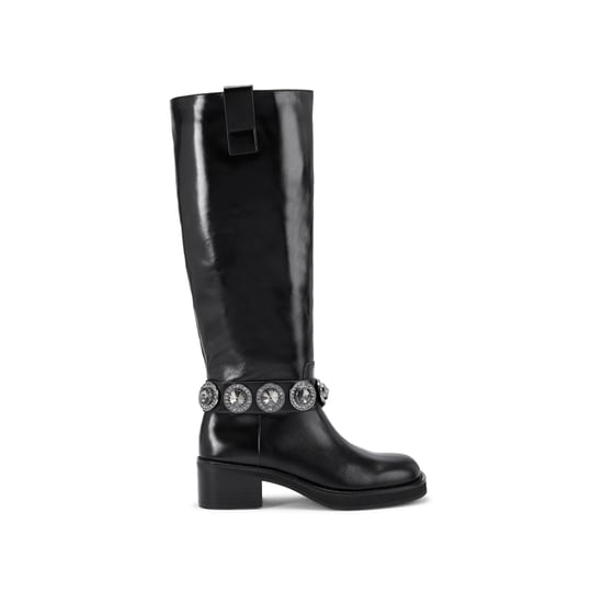 Kurt Geiger London Leather Octavia Knee Pull On Boots
