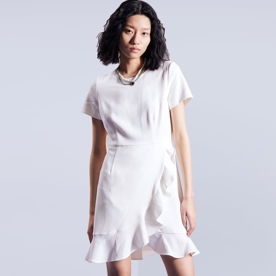 Short skater dress with frills - Image 1