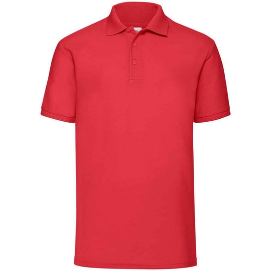 Fruit of the Loom Mens Pique Polo Shirt (Red) - Image 1