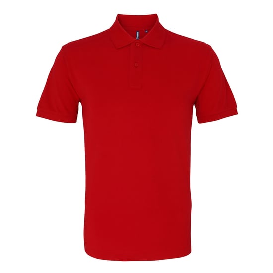 Asquith & Fox Mens Plain Short Sleeve Polo Shirt (Cherry Red) - Image 1