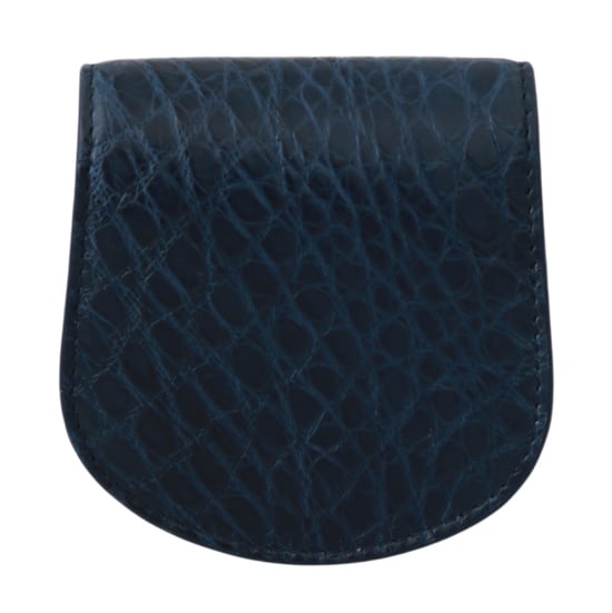 Billetera de bolsillo para hombre Dolce & Gabbana de piel exótica azul con estuche para condones - Image 3