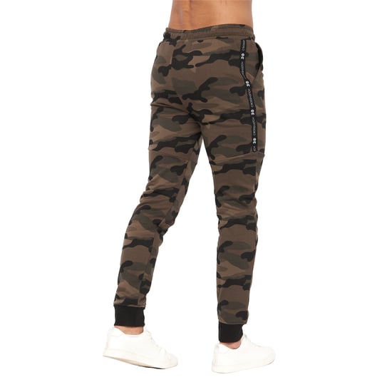 Crosshatch Mens Merton Jogging Bottoms (Forest) - Image 2