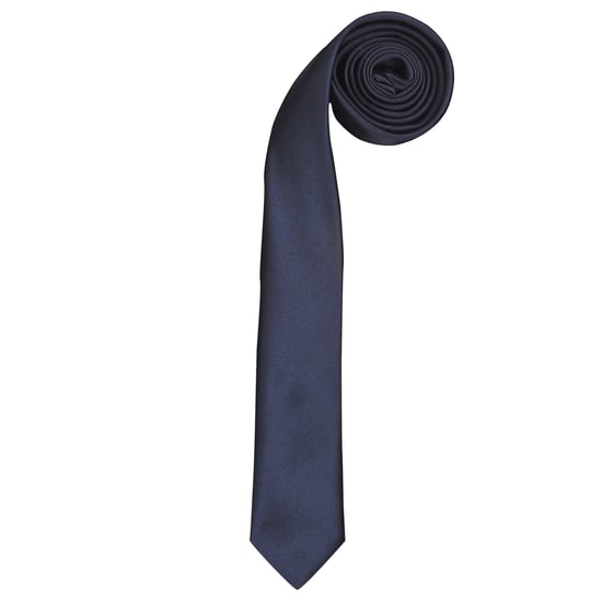 Premier Tie - Mens Slim Retro Work Tie (Navy) - Image 1
