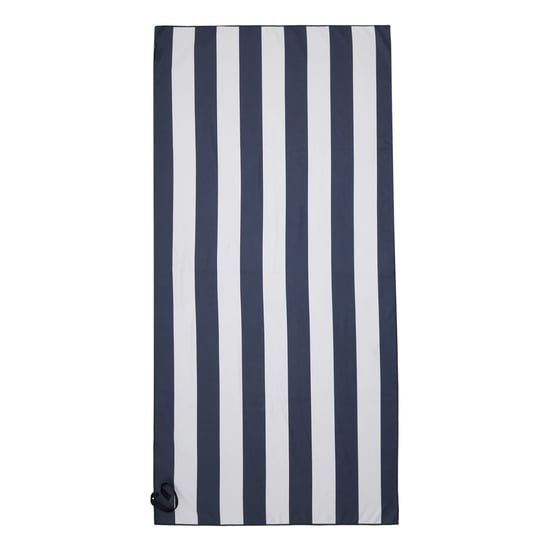 Regatta Striped Microfibre Beach Towel (Navy/White)
