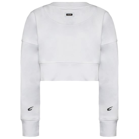 Sudadera corta blanca para mujer BoxRaw Johnson - Image 2