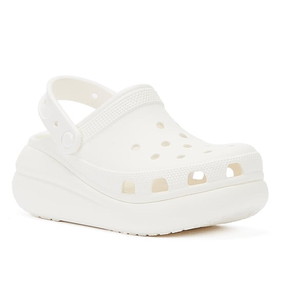 Crocs Classic Crush Clog Women's White Sandals - Image 2