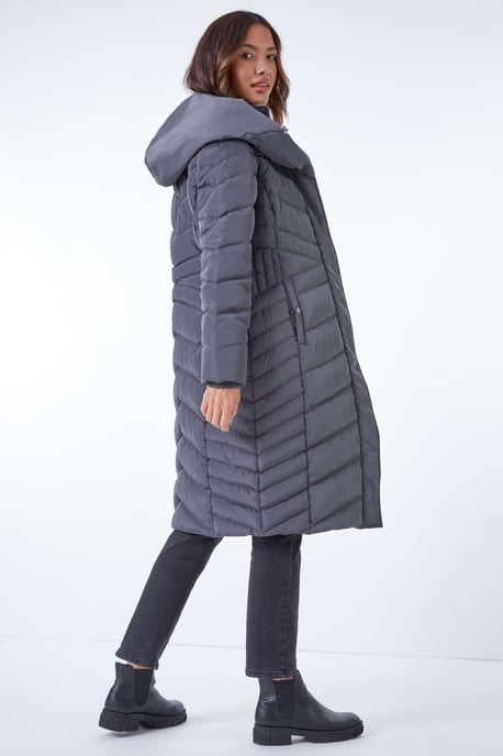Hooded Quilted Coat