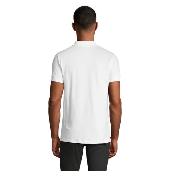 SOLS Mens Portland Polo Shirt (White/Grey) - Image 2