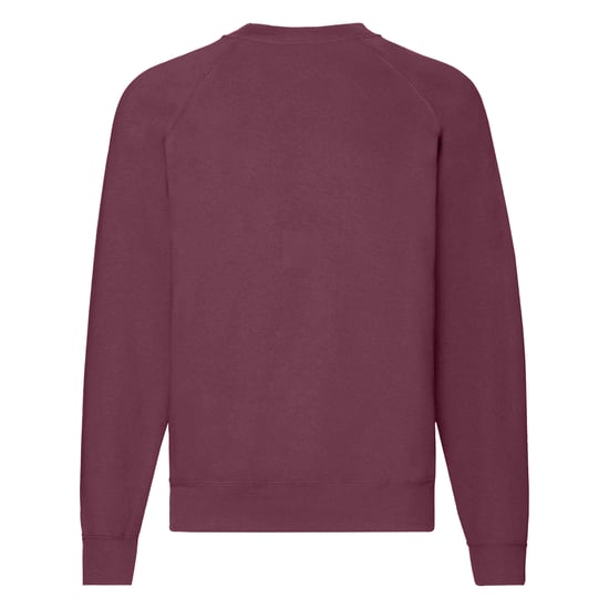 Fruit Of The Loom Mens Classic 80/20 Raglan Sweatshirt (Burgundy) - Image 2