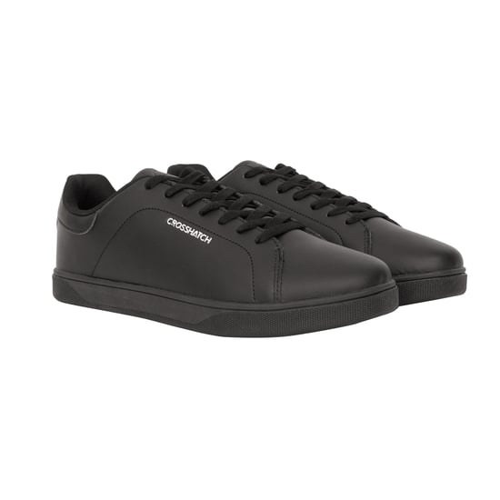 Crosshatch Mens Judas Trainers (Black) - Image 1