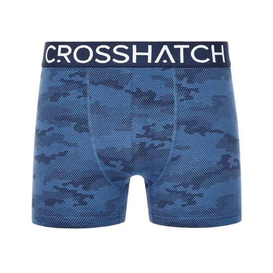Crosshatch Mens Bresler Boxer Shorts (Pack of 3) (Navy) - Image 2
