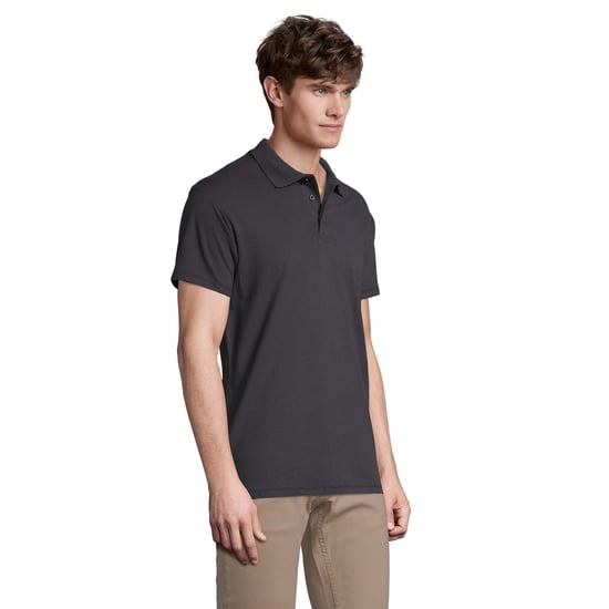 SOLS Mens Spring II Polo Shirt (Mouse Grey Solid) - Image 3