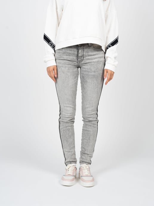 Guess Vaqueros Skinny Mid de mujer Gris - Image 3