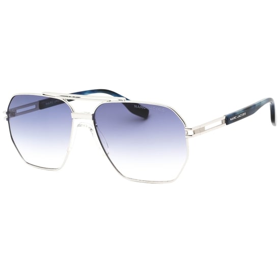 Marc Jacob Palladium Blue Lens Silver Sunglasses