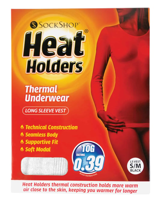 Heat Holders - Chaleco térmico de algodón de manga larga para mujer - Image 2